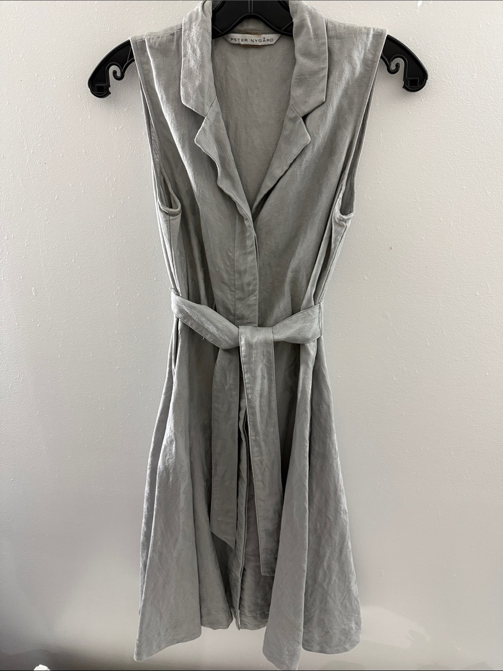 Peter Nygard Grey Short Sleeve Tshirt A line midi-dress sz 6 business casual sz6